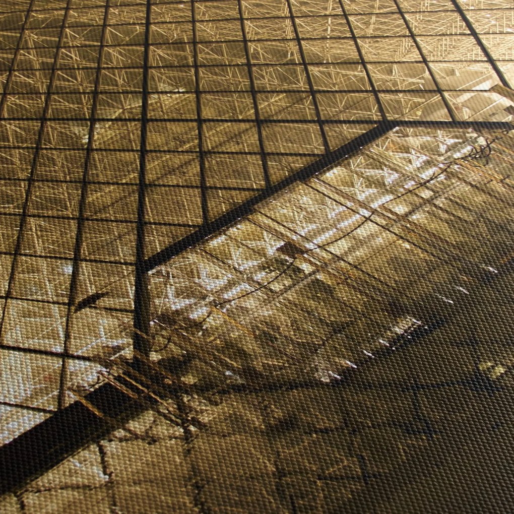 Louvre képe (órával) (90x30 cm)