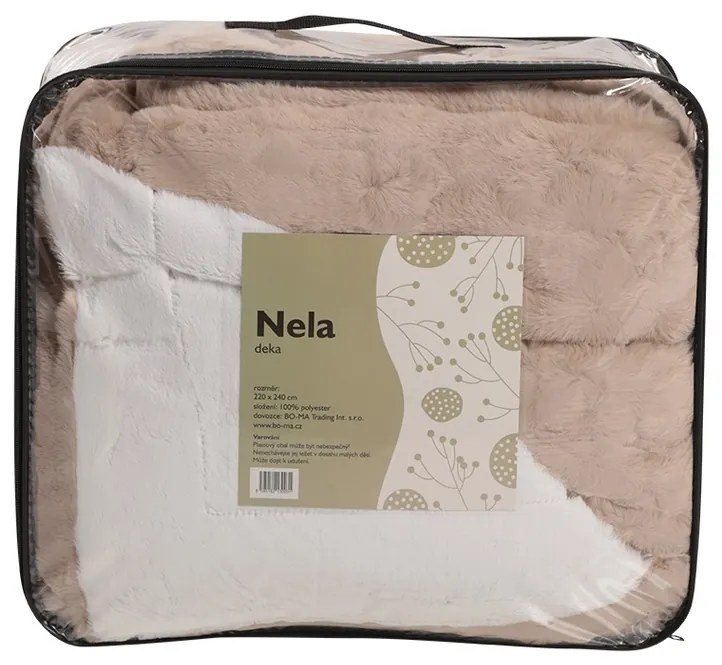 Nela krém színű takaró, 220 x 240 cm