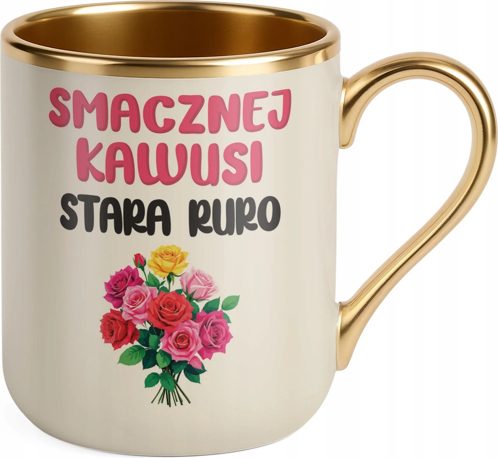 Prémium Bögre Arany Ekrü Ízletes Kávé Régi Cső Vicces