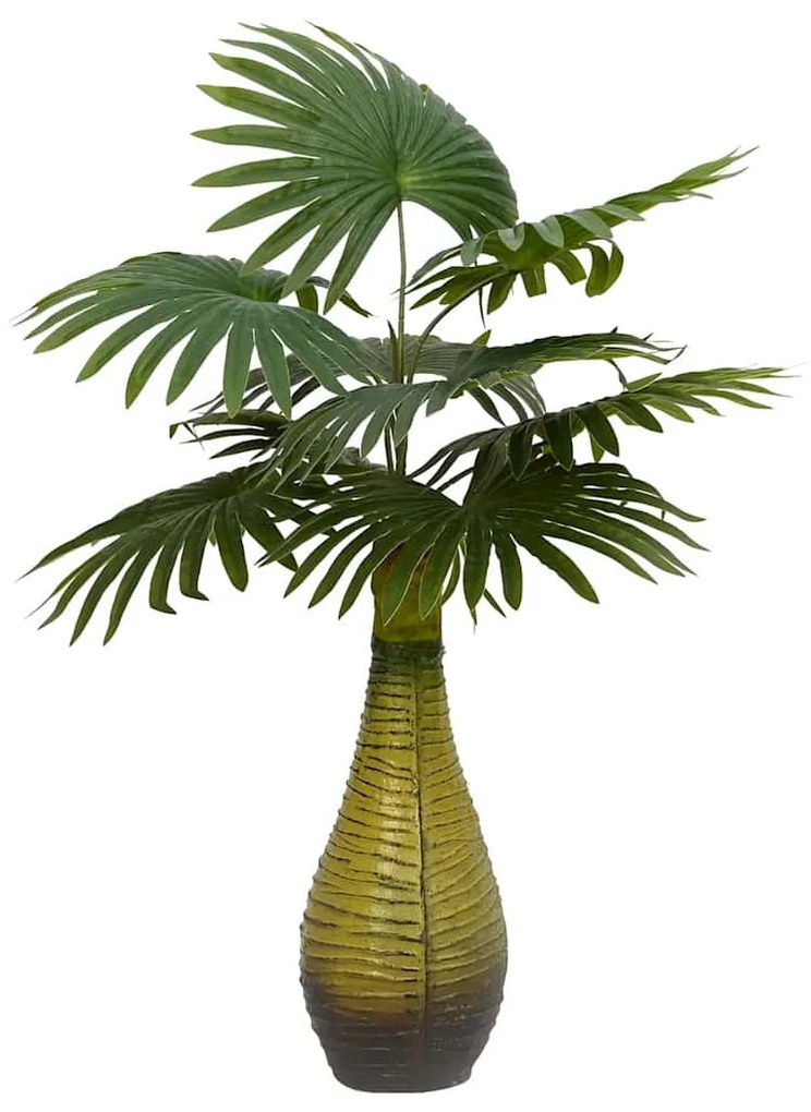 zöld mesterséges pálmanövény 9 levéllel 65 cm