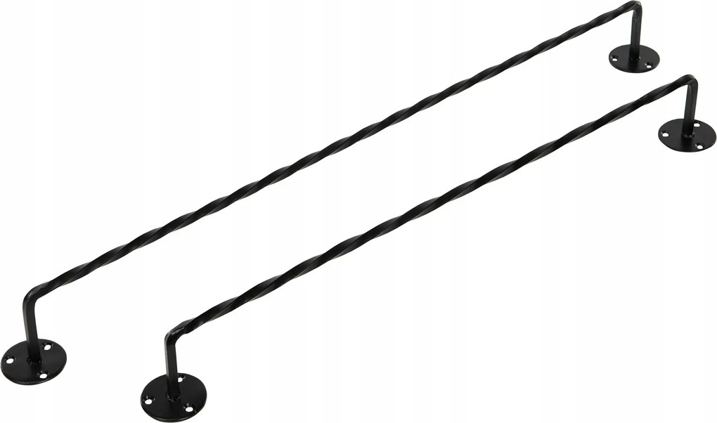 2 db Akasztó Loft Stílus matt fekete