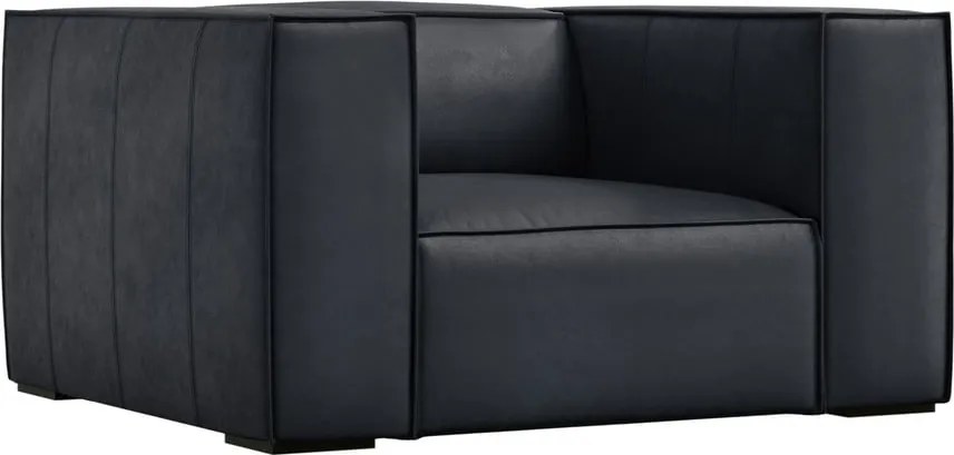 Sötétkék bőr fotel Madame – Windsor &amp; Co Sofas