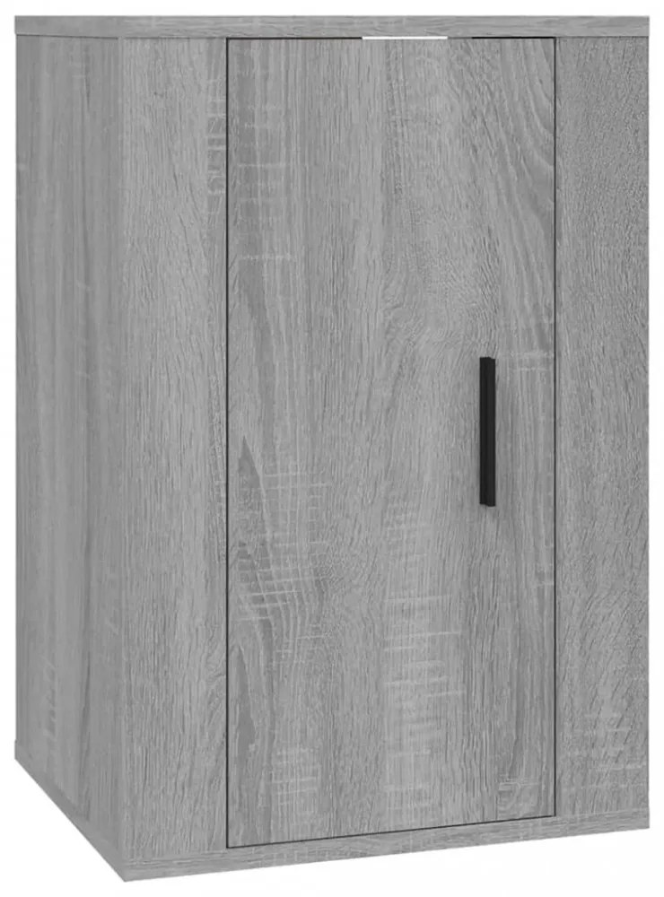2 db szürke sonoma falra szerelhető TV-szekrény 40x34,5x60 cm