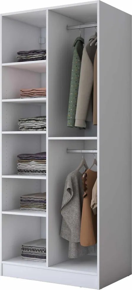 Gardróbszekrény, 90 cm – BA300