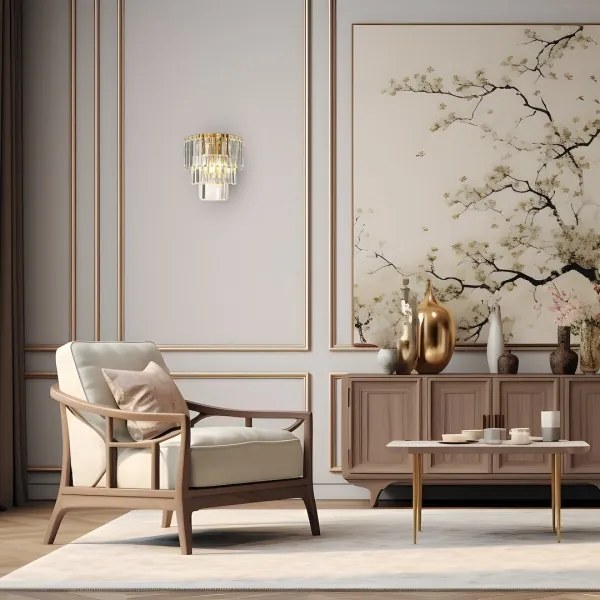 Fali lámpa MILANO 2xE14/40W/230V arany