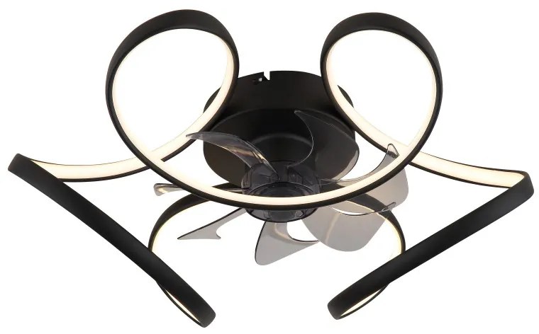 Globo Loris 03638 távirányítós mennyezeti ventilátoros lámpa, 30W LED, 3000K-6000K, 220-2200 lm