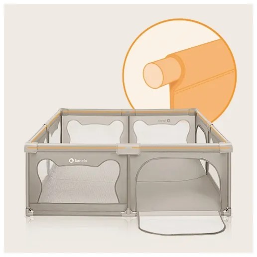 Lionelo - Járóka WILLOW XL bézs