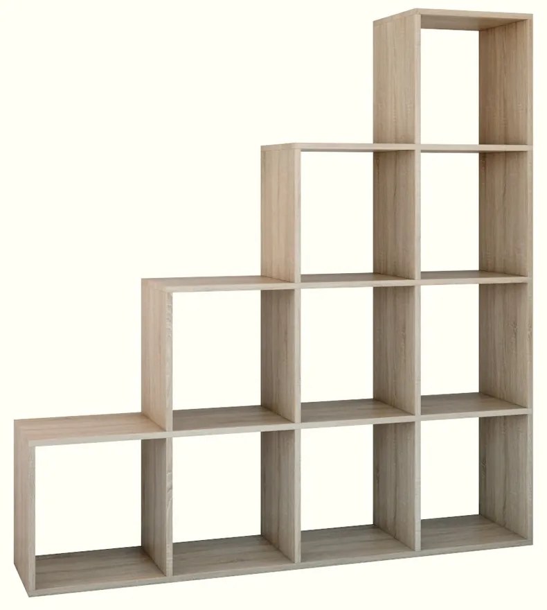 Odell Step 4X4 polc, 153x153x30 cm, sonoma