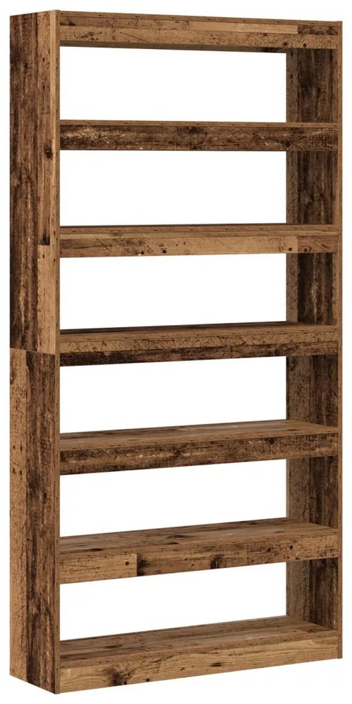 Könyvespolc Régi fa Szerelt fa 100 x 30 x 198 cm