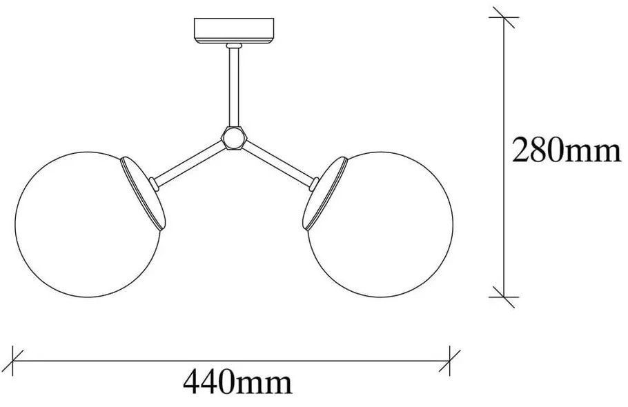 Damar fehér-aranyszín mennyezeti lámpa - Opviq lights