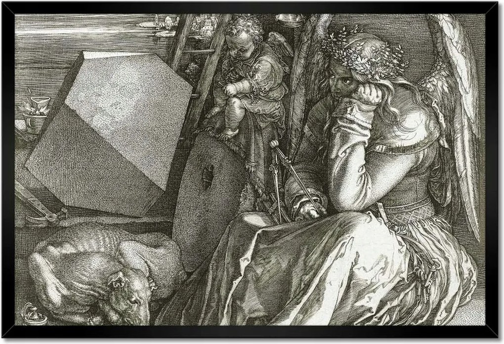 60x40-es keretes poszter Dürer Szárnyas zseni