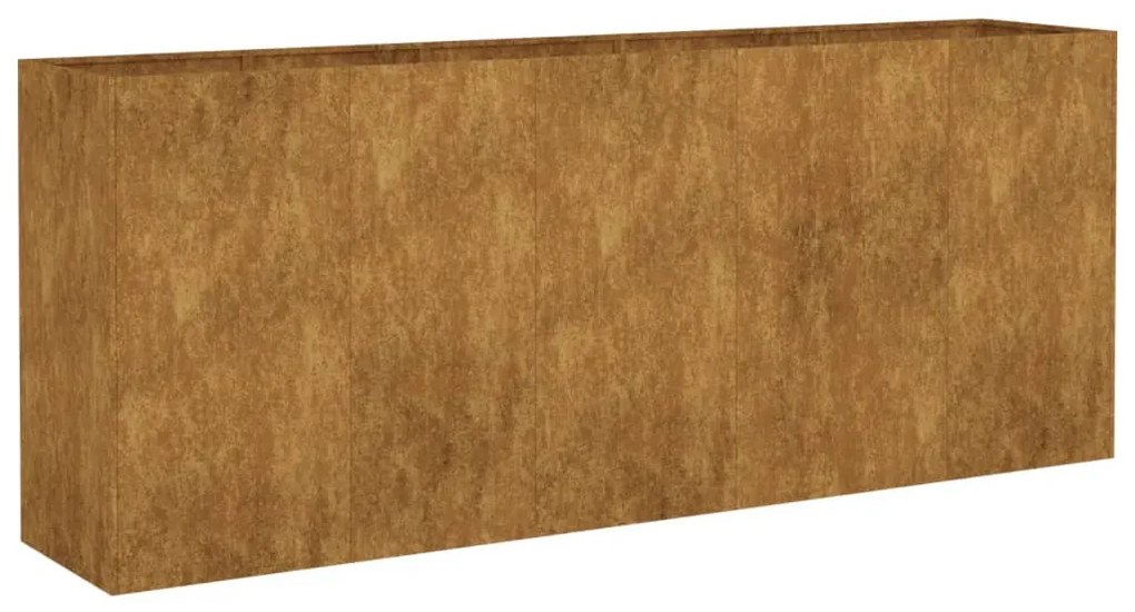 Corten acél kerti magaságyás 200x40x80 cm