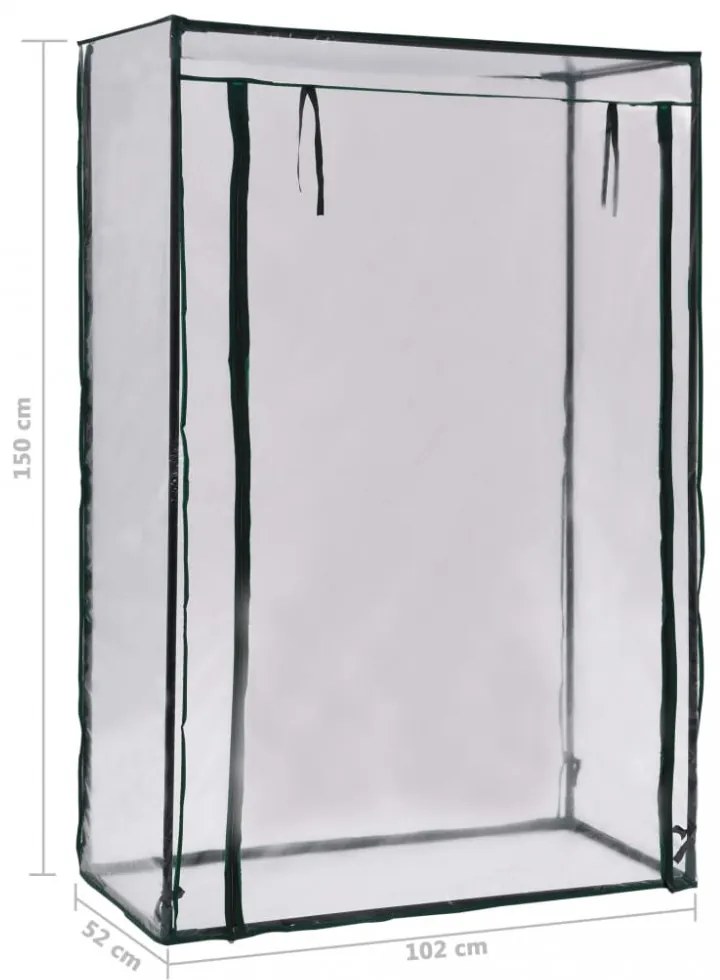 zöldséges melegház 102 x 52 x 150 cm