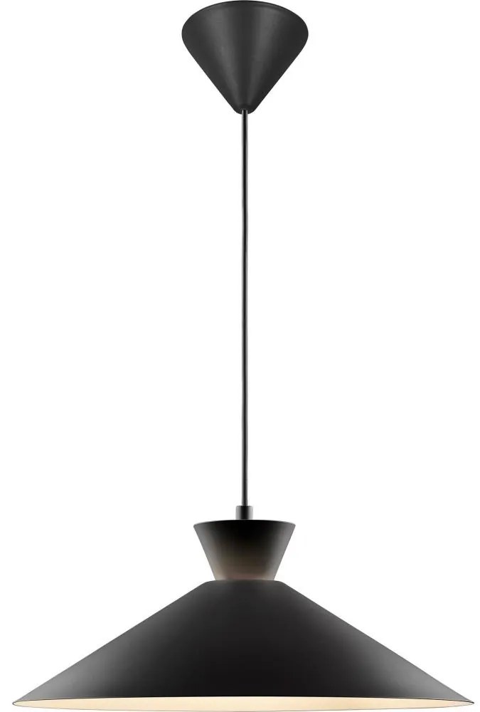 Nordlux - Csillár zsinóron DIAL 1xE27/40W/230V átm. 45 cm fekete