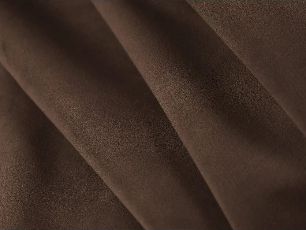 Barna kárpitozott ágyneműtartós franciaágy ágyráccsal 200x200 cm Mount – Micadoni