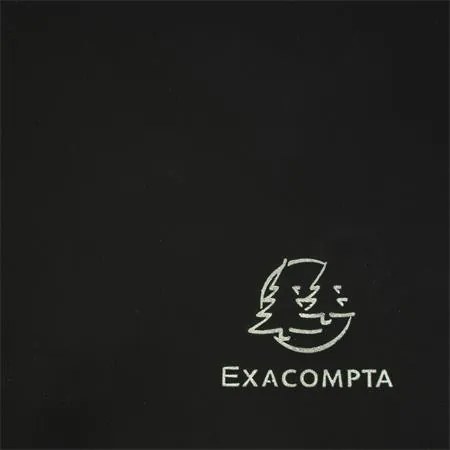 Gumis mappa, PP, A4, EXACOMPTA Opak, fekete (EX55901E)