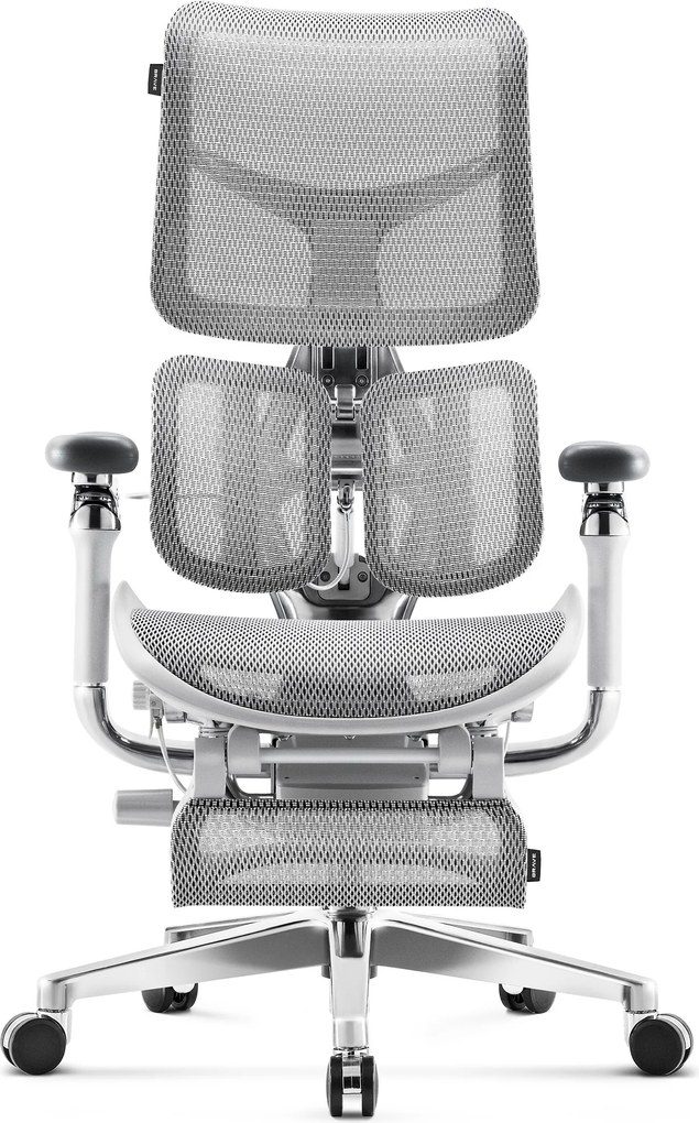 Prémium ergonomikus irodai szék lábtartóval szürke Premium Normal Size: Diablo V-Kinetic