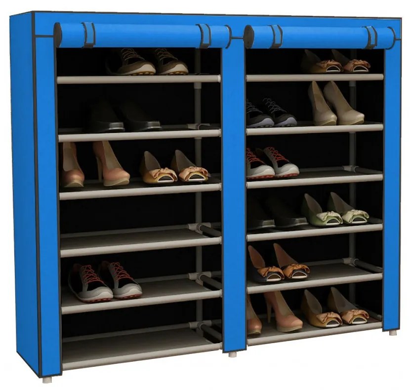 Mobil cipőtároló szekrény, kék