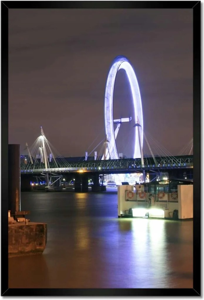 Poszterek keretben 40x60 Éjszakai kép Londonból