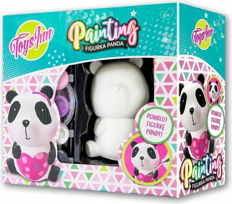 Kreatív készlet Műanyag Panda figura Festékek Festés Szobrászat Maci lol