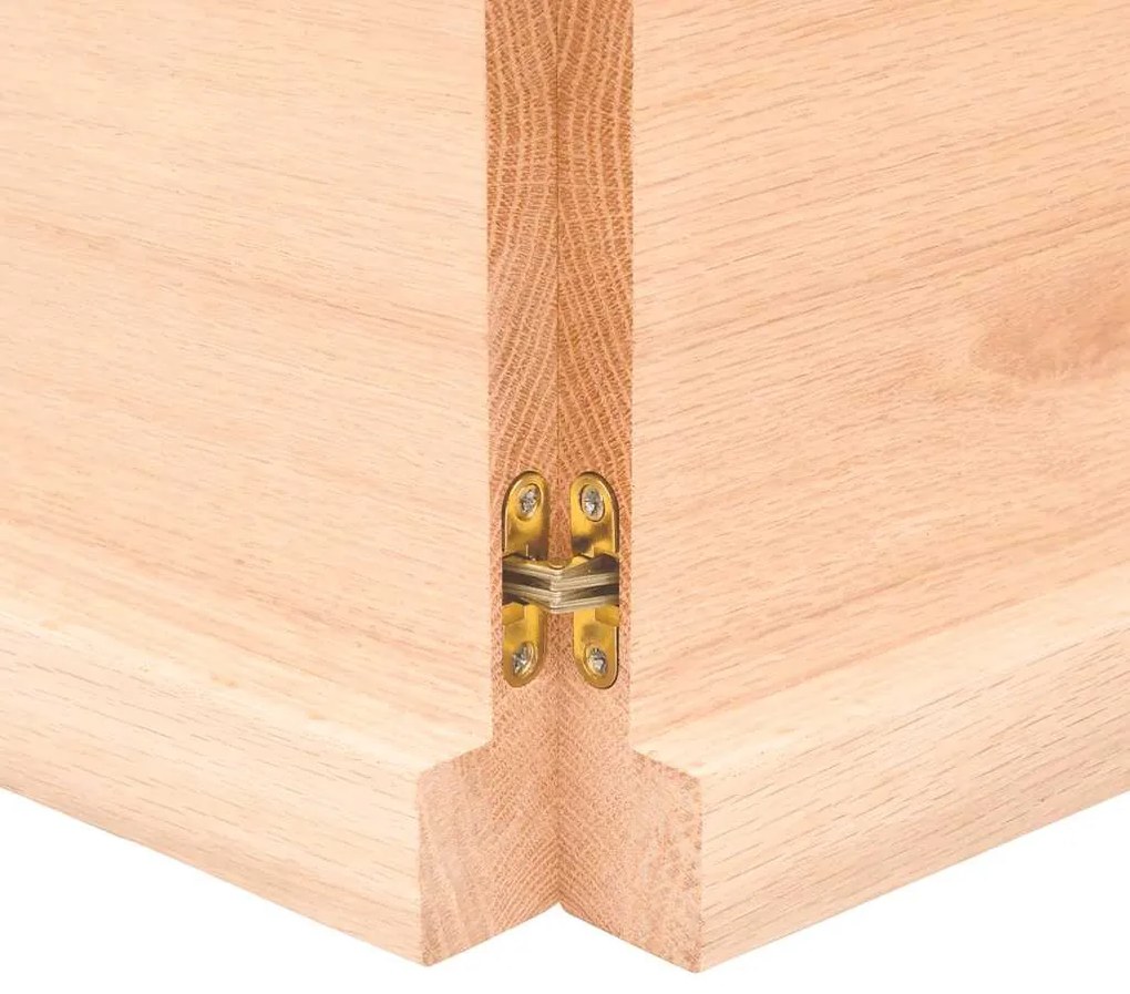 kezeletlen tömör fa fürdőszobai pult 120x60x(2-4) cm