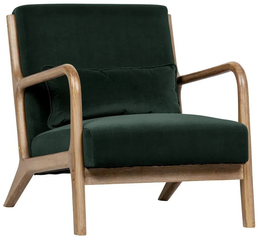 Mark sötétzöld bársonyfotel - WOOOD