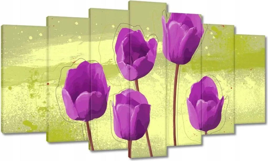 Festmények 140x80 Pipacsok Modern grafika