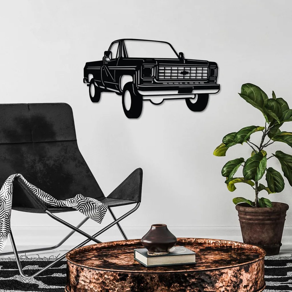Chevy fém fali dekoráció, 60×35 cm