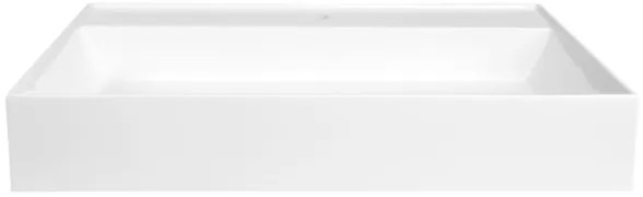 Sapho - Pultba ültethető mosdó GODIVA 68x44 cm márvány/fehér