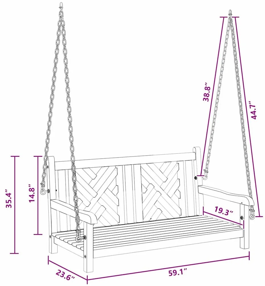 Hinta Pad Egyéb Barna 114 x 60 x 64 cm Tömör tíkfa