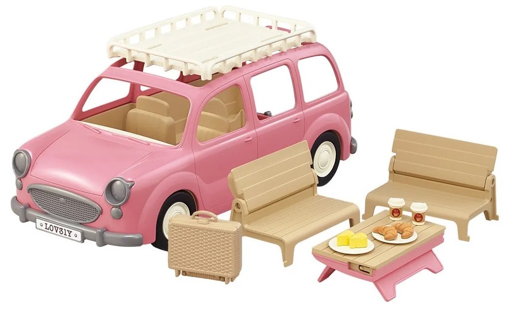 Sylvanian family 5535 Van rózsaszín családi autó