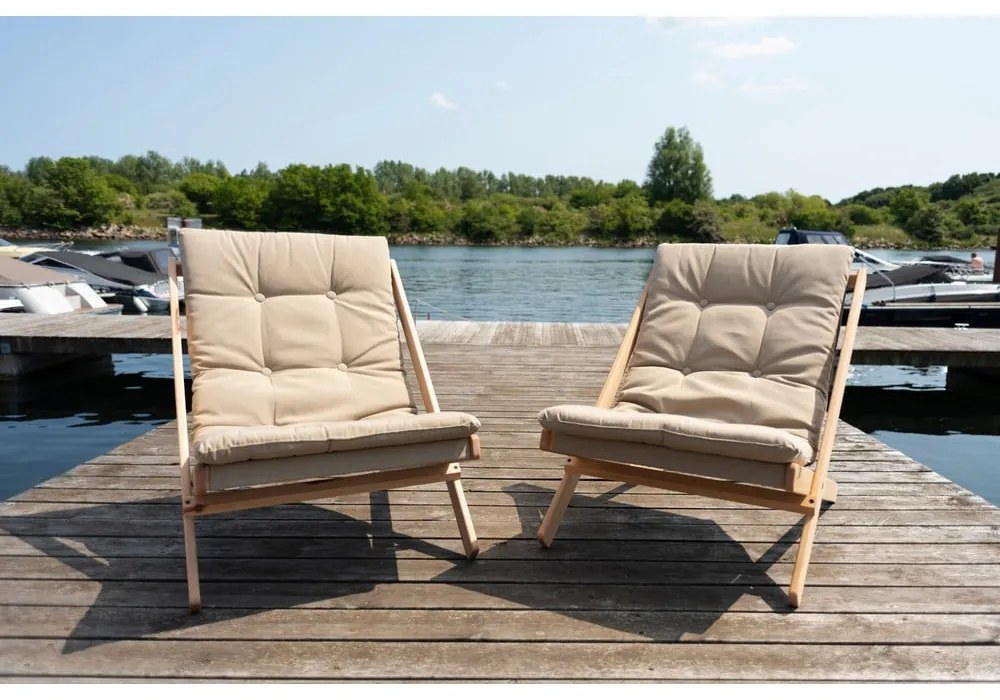 Világosbarna kerti fotel Boogie – Karup Design