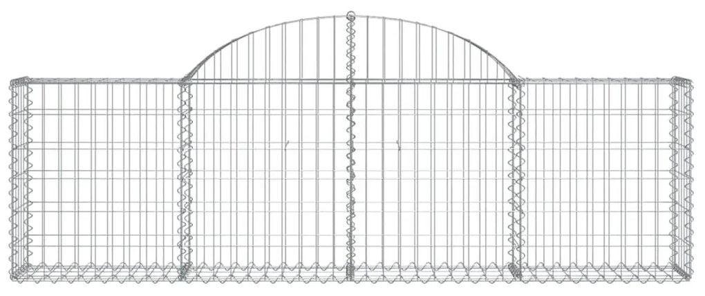 30 db íves horganyzott vas gabion kosár 200x30x60/80 cm