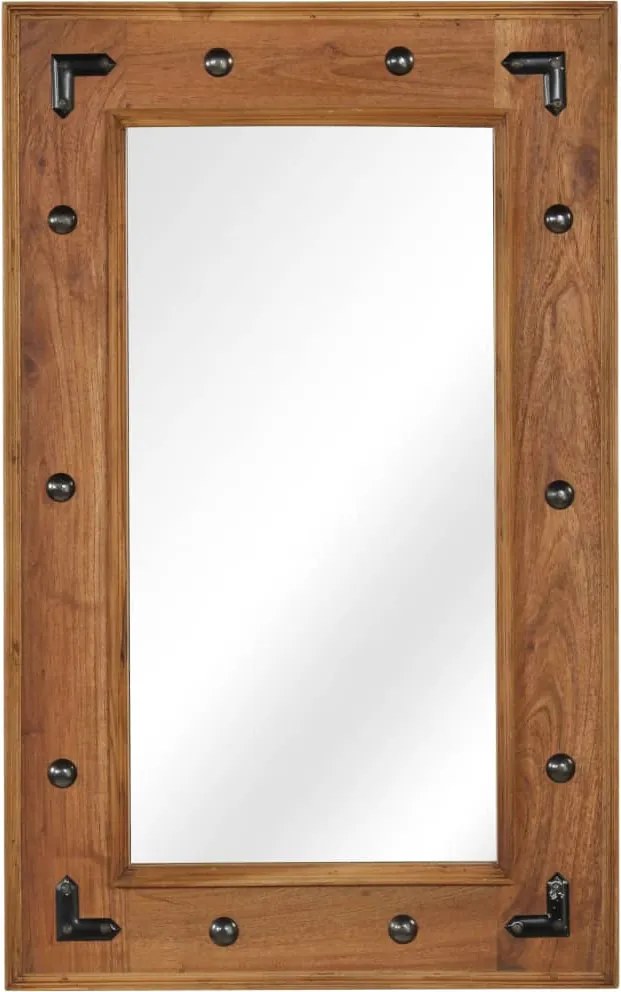 vidaXL tömör akácfa keretű tükör 50 x 80 cm