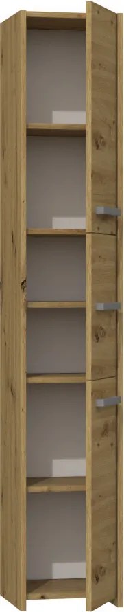 S33 fürdőszoba szekrény, tölgy