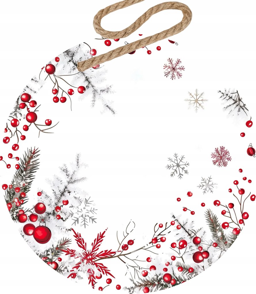 Karácsonyi gömbök karácsonyfára díszes karácsonyi nyomat 3 5db