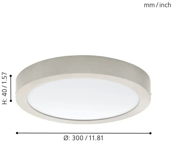 Eglo 32443 - FUEVA 1 LED mennyezeti lámpatest 24W/230V