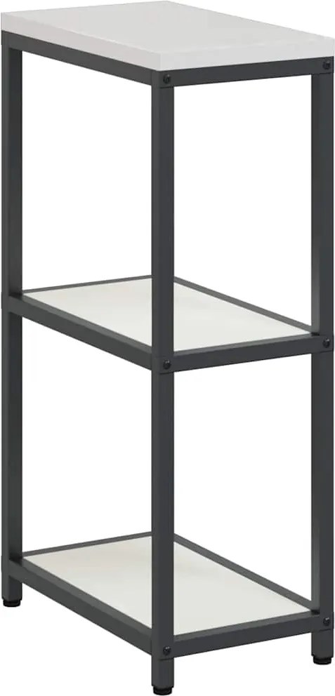 vidaXL Konyhai Tárolás polcokkal tárolóval Fehér 60 x 50 x 92 cm Acél
