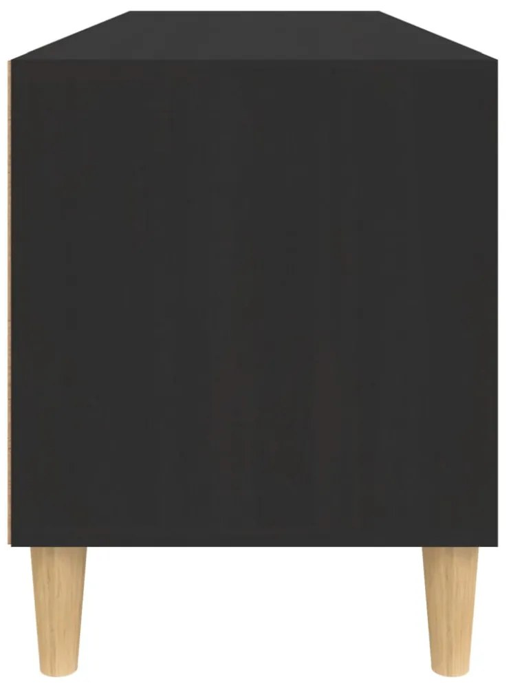 fekete szerelt fa TV-szekrény 100 x 34,5 x 44,5 cm