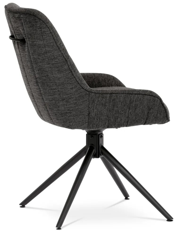 Scaun de sufragerie pivotant 180° gri HC-535