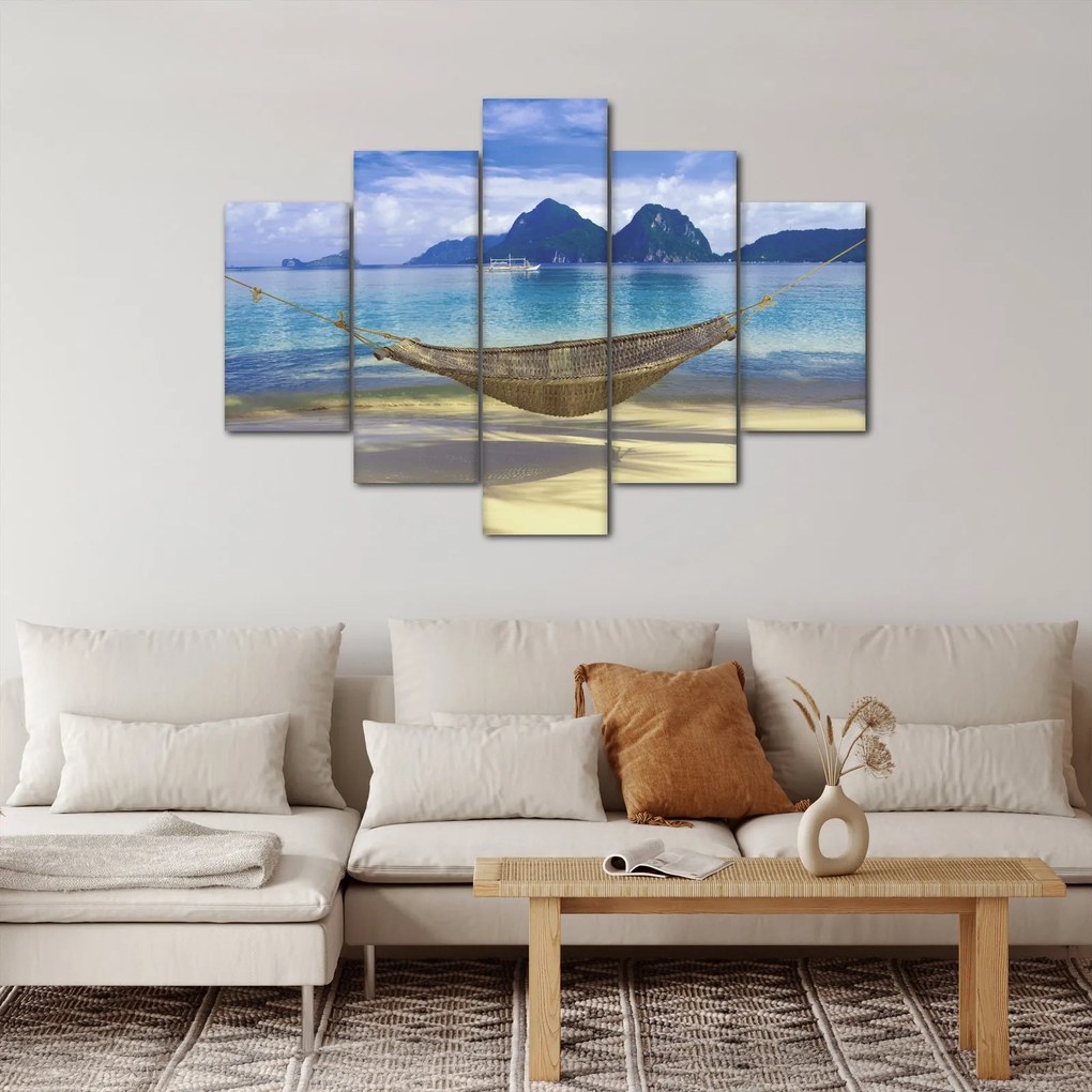 Kép - Egy függőágy képe a tengerparton 2 (150x105 cm)