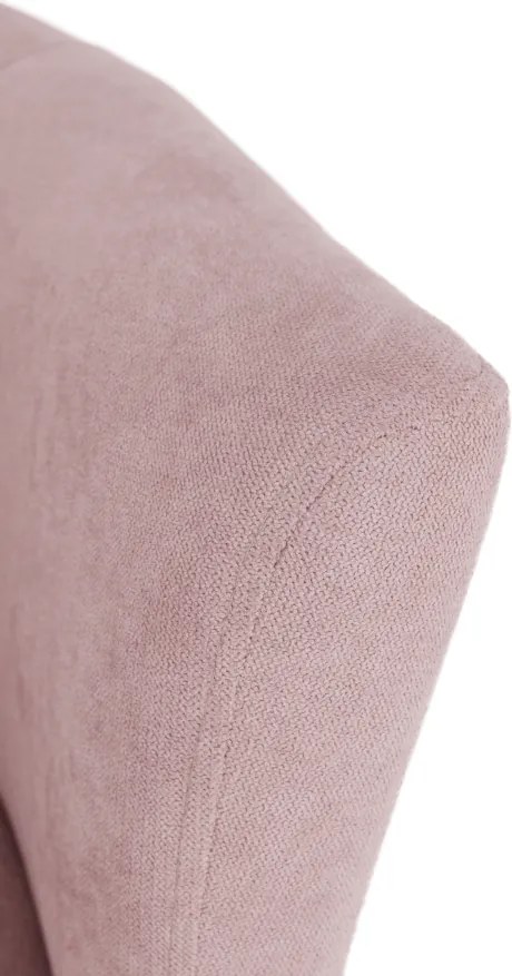 Klub fotel puffal, rózsaszín, ROSE
