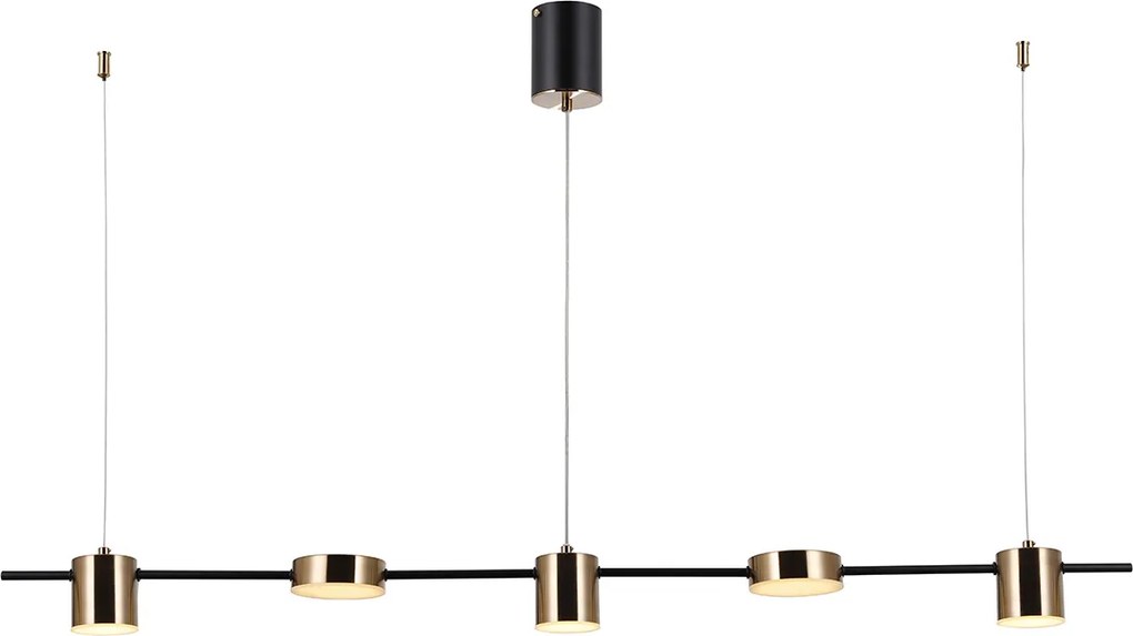 Italux modern függeszték remdal fehér sárgaréz itxpnd-16374-5-bk-3k