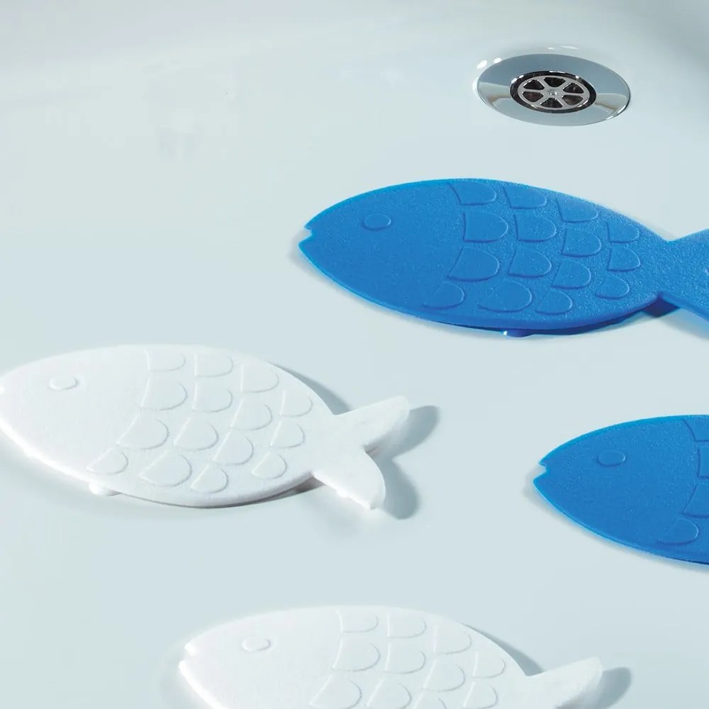 Gyerek csúszásgátló alátét szett fürdőkádba 5 db-os 16x10,5 cm Globefish – Spirella