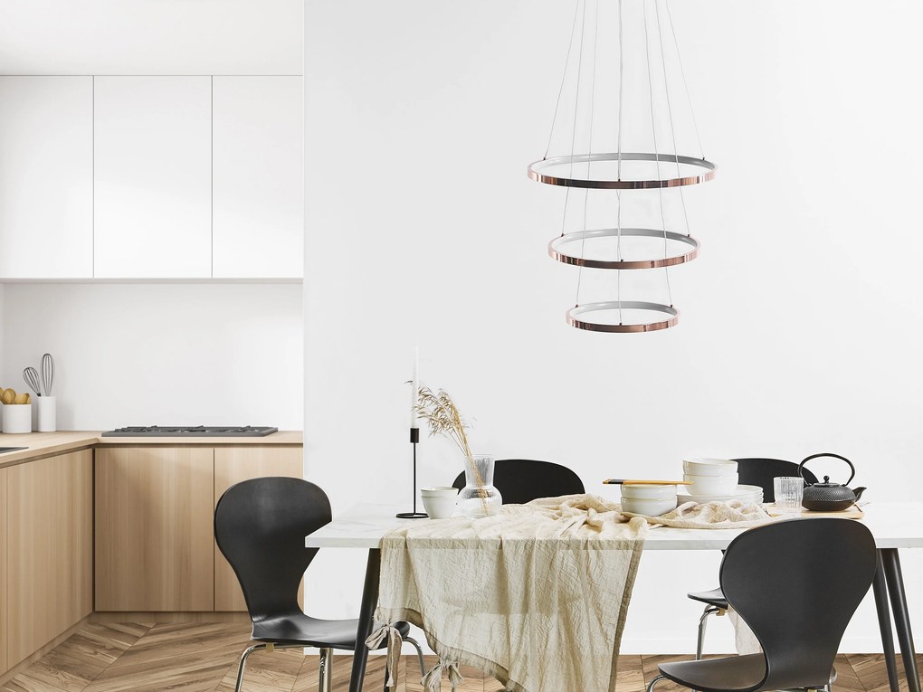 Rosegold fém LED függőlámpa ATREK Beliani
