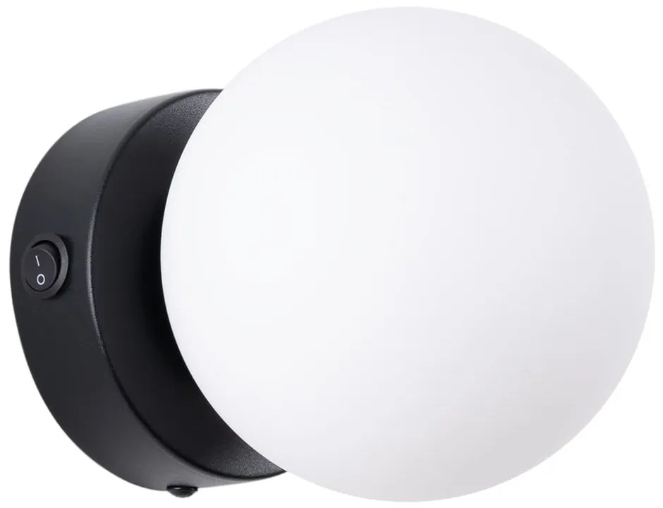 Fekete-fehér fali lámpa Blaze – Sollux