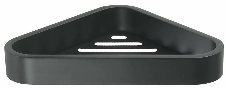 GEDY 328314 Smart sarok polc zuhanyzóba, 17 x 3 x17 cm, matt fekete