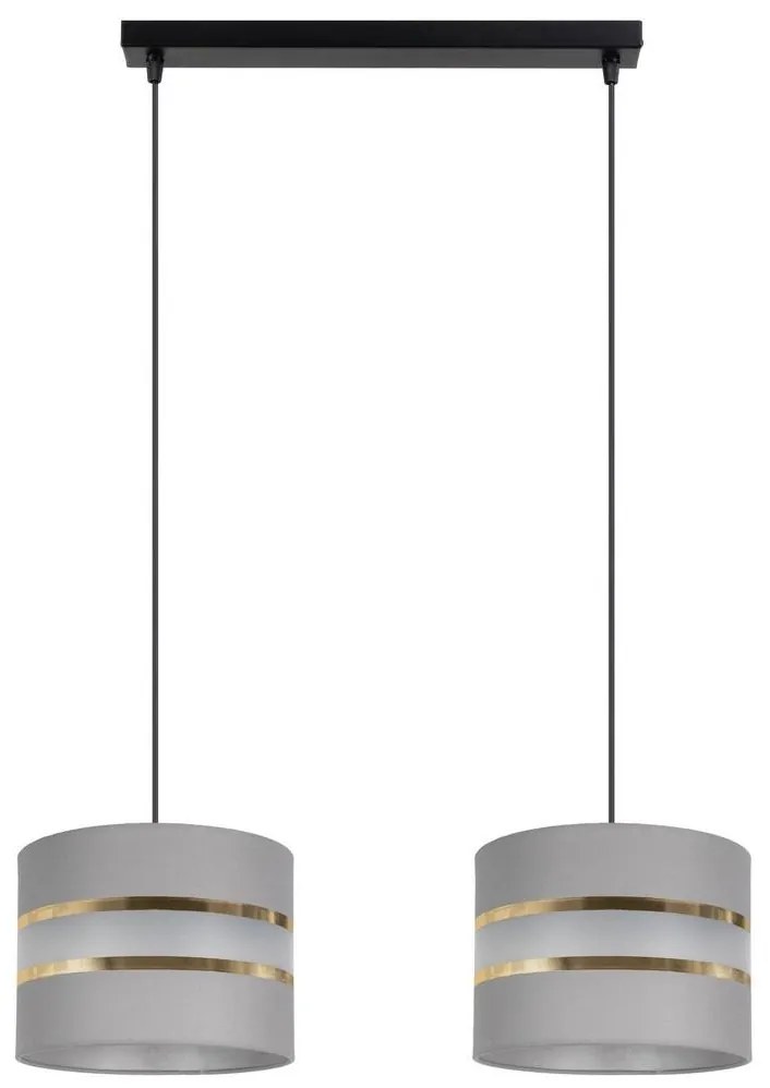Belis Csillár zsinóron CORAL 2xE27/60W/230V szürke BE0652
