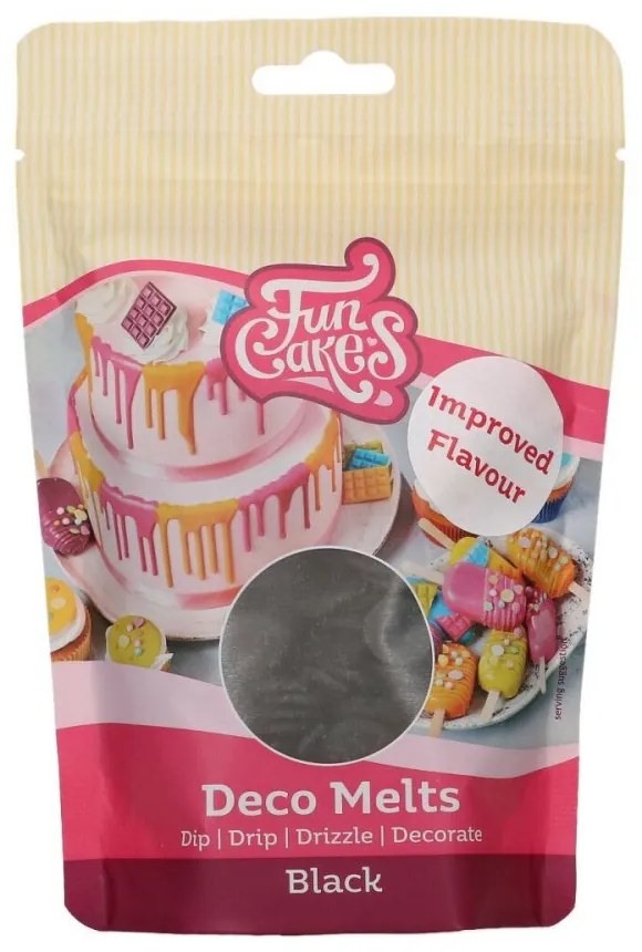 FunCakes Deco Melt, fekete, 250 g
