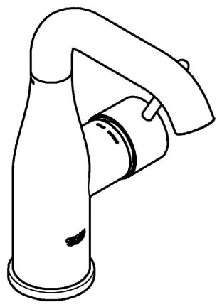 GROHE 23798001 - ESSENCE mosdócsaptelep DN 15, M méret, fényes króm